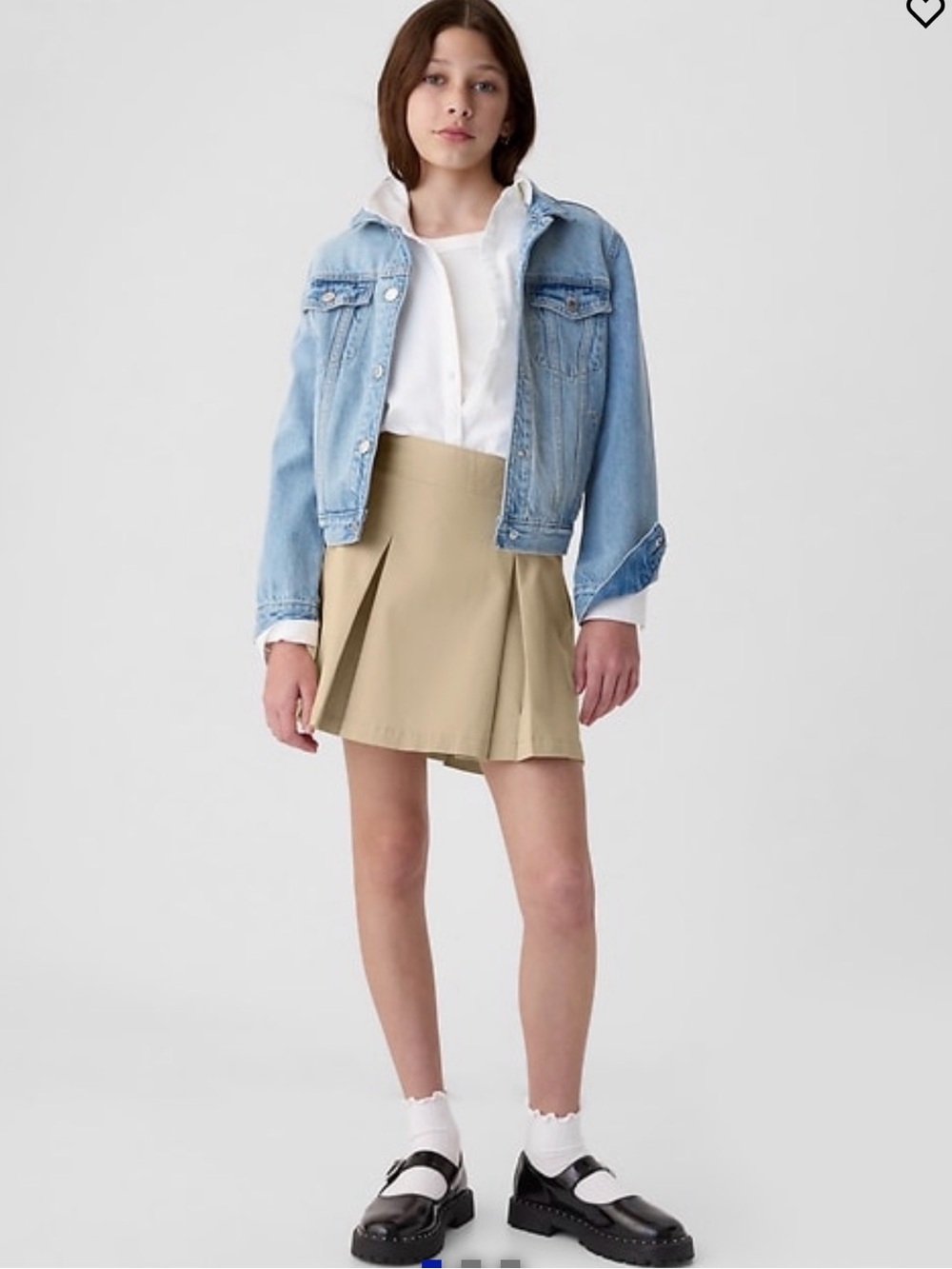 Gap Kids Khaki Pleated Skort - Khaki